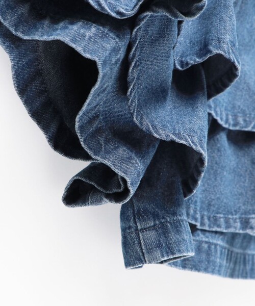 DRC branshes（ディーアールシーブランシェス）の「【WEB限定/DRC】デニムフリルスカパン（デニムパンツ・キッズ・ネイビー/ブルー・110/120/130/150/100/140）」の7枚目の写真