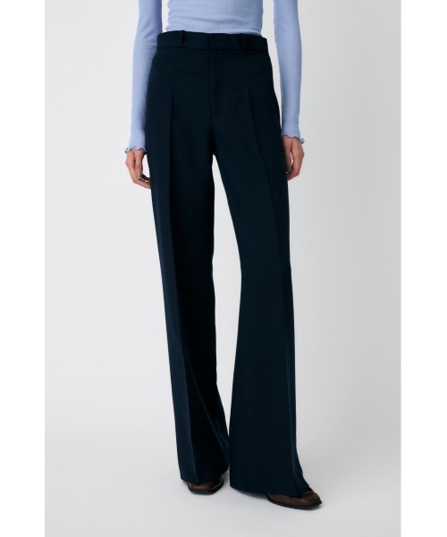 MOUSSY（マウジー）の「CENTER PRESS FLARE トラウザー（その他パンツ・レディース・ダークネイビー/ブラウン・2/1）」の2枚目の写真