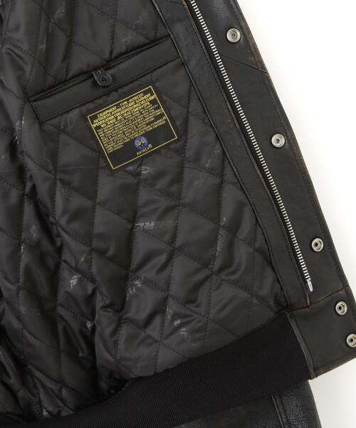 VARISTY LEATHER 'GOALERS' VINTAGE BLACK / バーシティ レザー