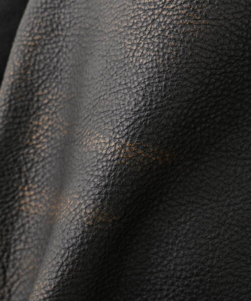 VARISTY LEATHER 'GOALERS' VINTAGE BLACK / バーシティ レザー