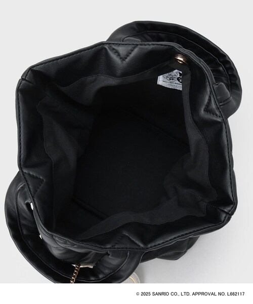 sanrio（サンリオ）の「【マイメロディ】キルティングミドルトートバッグ（トートバッグ・レディース・ブラック/アイボリー/ピンク系9・00）」の10枚目の写真