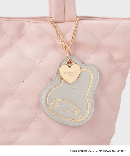 sanrio（サンリオ）の「【マイメロディ】キルティングミドルトートバッグ（トートバッグ・レディース・ブラック/アイボリー/ピンク系9・00）」の13枚目の写真