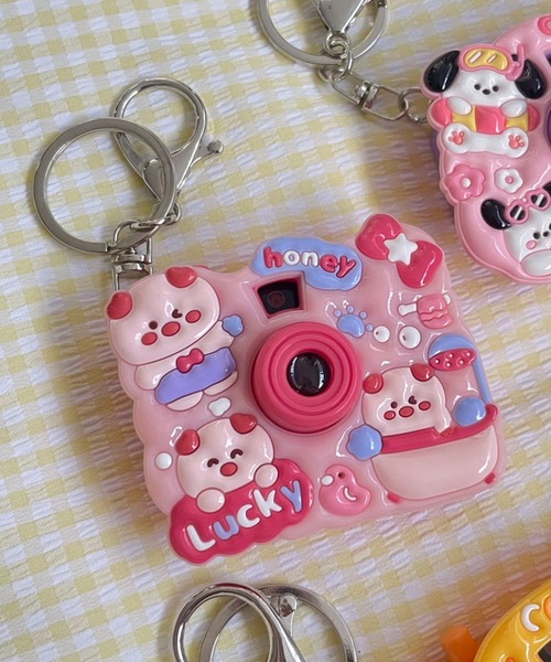 WEGO/ぷっくりアニマルトイカメラキーホルダー（キーホルダー）｜WEGO