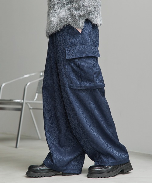 総柄ジャガード3Dカーゴパンツ（カーゴパンツ）｜ASTRONOMY（アストロ