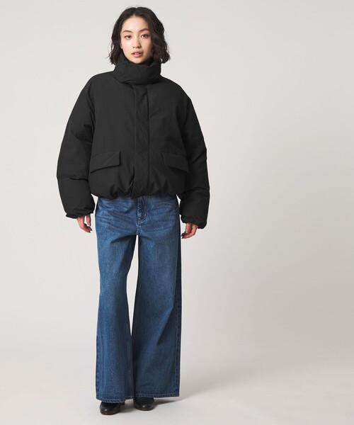 CITEN（シテン）の「＜CITEN＞ミニチェックパデッドブルゾン（ブルゾン・レディース・ライトグレー/ブラック/オリーブ・S/M）」の5枚目の写真