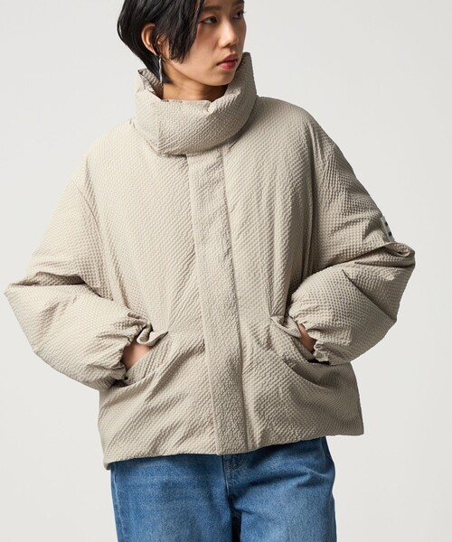 CITEN（シテン）の「＜CITEN＞ミニチェックパデッドブルゾン（ブルゾン・レディース・ライトグレー/ブラック/オリーブ・S/M）」の14枚目の写真