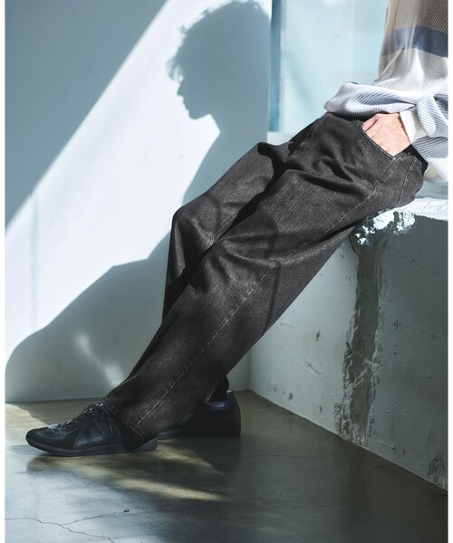 セール】デニム ワイド テーパード W3 デニムパンツ（デニムパンツ