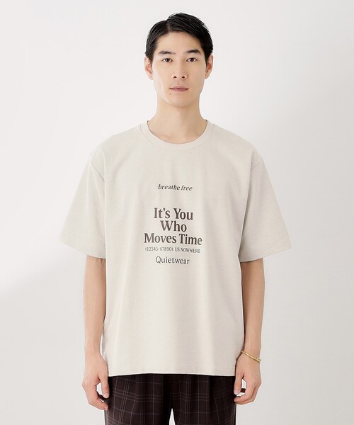 THE SHOP TK (ザ ショップ ティーケー )の「裏配色5分袖プルオーバー(Tシャツ/カットソー・メンズ・オフホワイト/ボルドー・02/03/04)」の12枚目の写真