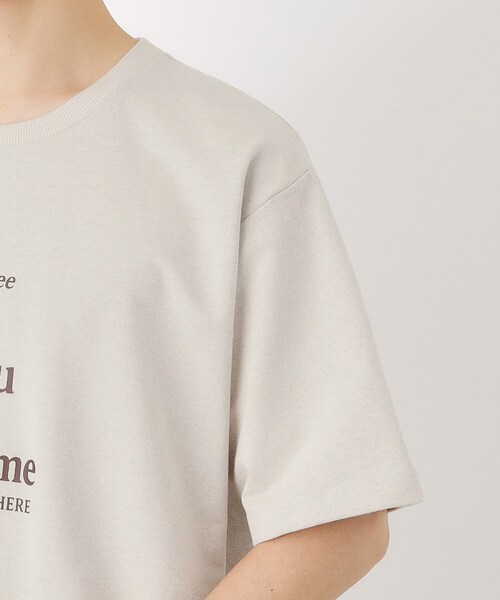 THE SHOP TK (ザ ショップ ティーケー )の「裏配色5分袖プルオーバー(Tシャツ/カットソー・メンズ・オフホワイト/ボルドー・02/03/04)」の16枚目の写真