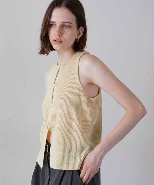 LA PEAU DE GEM】mohair like two piece knit/モヘアライク2