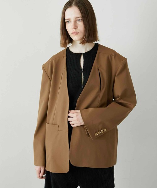 トップス LA PEAU DE GEM two piece layered knit fashion – タグ 