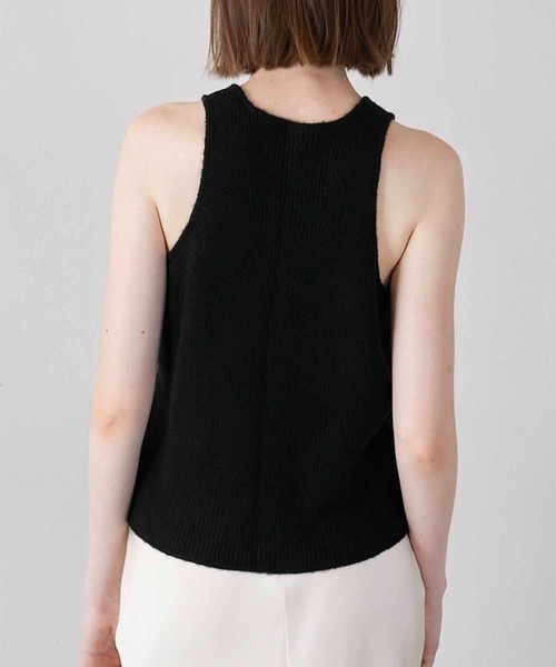 LA PEAU DE GEM（ラポドゥジェム）の「【LA PEAU DE GEM】mohair like two piece knit/モヘアライク2ピースニット（ニット/セーター・レディース・ブラック/イエロー・FREE）」の7枚目の写真