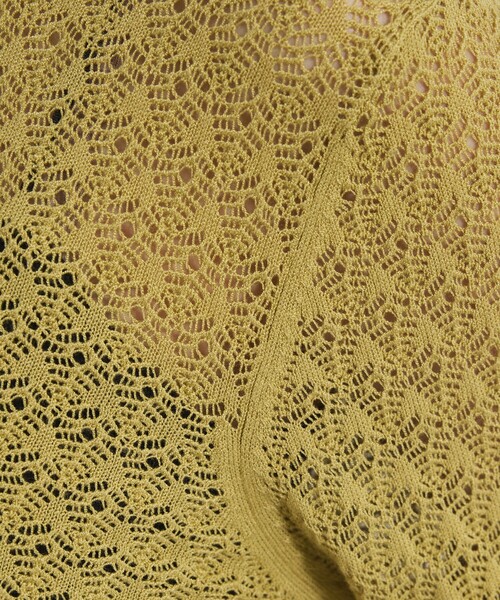 qualite（カリテ）の「スカラップレースニット（ニット/セーター・レディース・ブラック/オフホワイト/イエロー系その他・フリー）」の12枚目の写真