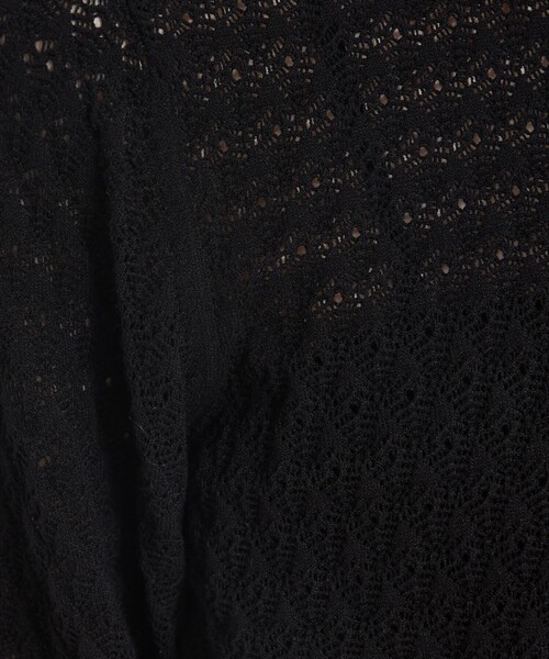 qualite（カリテ）の「スカラップレースニット（ニット/セーター・レディース・ブラック/オフホワイト/イエロー系その他・フリー）」の17枚目の写真
