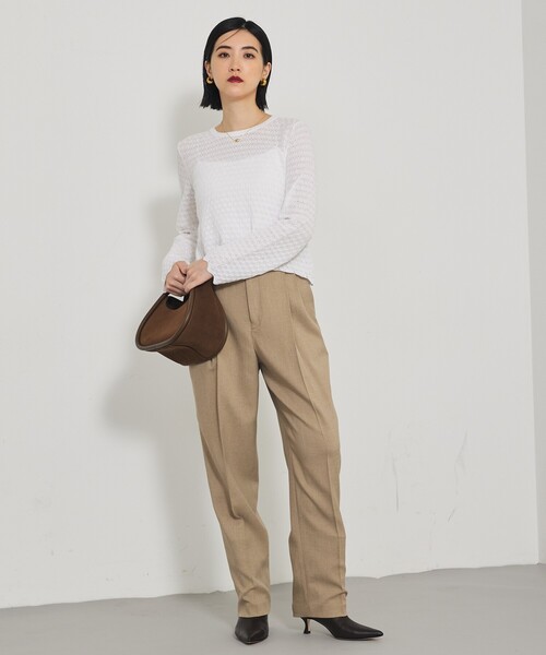 qualite（カリテ）の「スカラップレースニット（ニット/セーター・レディース・ブラック/オフホワイト/イエロー系その他・フリー）」の18枚目の写真