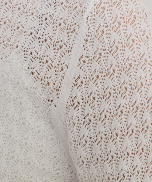 qualite（カリテ）の「スカラップレースニット（ニット/セーター・レディース・ブラック/オフホワイト/イエロー系その他・フリー）」の21枚目の写真