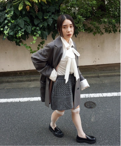 新品未使用 eaphi SPANGLE KNIT MINI SKIRT Tweed check mini skirt – BUNNY APARTMENT