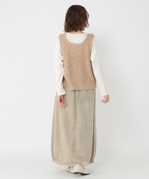 studio CLIP（スタディオクリップ）の「モールネップベスト×ロングスリーブTセットトップス（Tシャツ/カットソー・レディース・ベージュ/ライトグレー/アイボリー・FREE）」の18枚目の写真