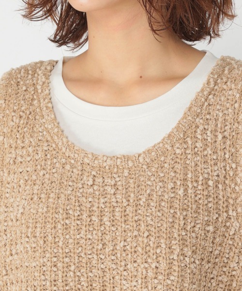 studio CLIP（スタディオクリップ）の「モールネップベスト×ロングスリーブTセットトップス（Tシャツ/カットソー・レディース・ベージュ/ライトグレー/アイボリー・FREE）」の22枚目の写真