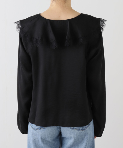 JOURNAL STANDARD（ジャーナルスタンダード）の「シアーサテンツイルレースブラウス（シャツ/ブラウス・レディース・ブラック・FREE）」の11枚目の写真