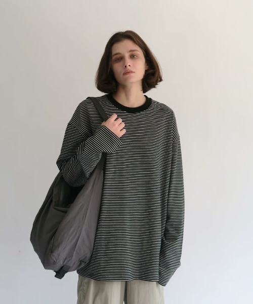 KALENO(カレノ)の「unisex / nylon cross bag(メッセンジャーバッグ・レディース・グレー/ブラック・FREE)」の10枚目の写真