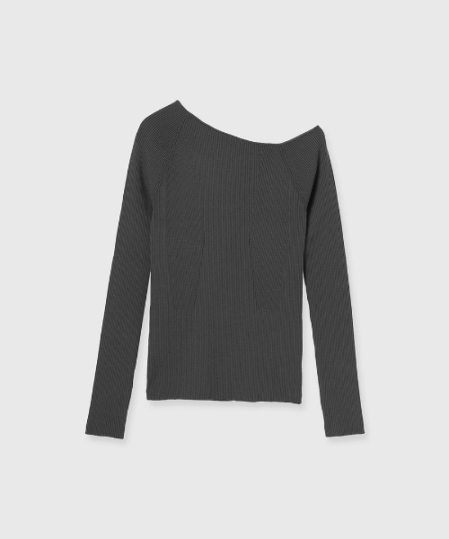 ZOZO限定アイテム】アシンメトリーリブニット（ニット/セーター