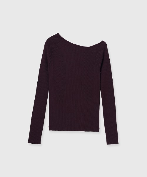 ZOZO限定アイテム】アシンメトリーリブニット（ニット/セーター