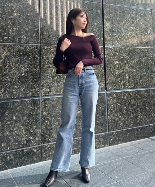 ZOZO限定アイテム】アシンメトリーリブニット（ニット/セーター