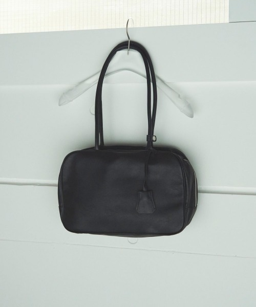 anuke アンヌーク Ecoleather Boston Bag ブラック anuke（アンヌーク） ボストンバッグ Ecoleather Boston Bag