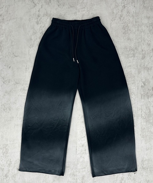 FOLLOWIN(フォロウィン)の「【 UNISEX /オールシーズン 】2color/ブラックグラデーションワイドスウェットパンツ【 裾絞り可能 】(スウェットパンツ・レディース・グレー/ブラック・FREE)」の10枚目の写真