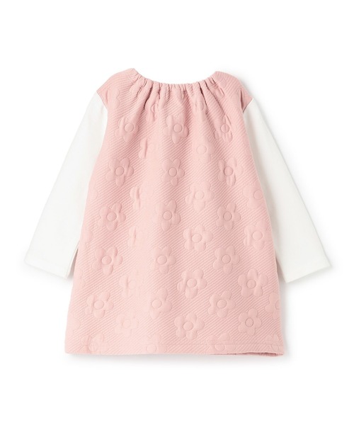 KP（ケーピー）の「mimiちゃんポシェット風 花キルトワンピース（ワンピース・キッズ・ピンク/ネイビー・80ｃｍ/90cm/100cm/110cm）」の3枚目の写真