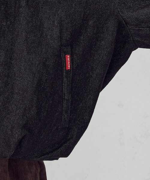 ONIGIRI（オニギリ）の「衿コーデュロイ デニムブルゾン / セットアップ対応（ブルゾン・レディース・ブラウン/ベージュ・FREE）」の22枚目の写真