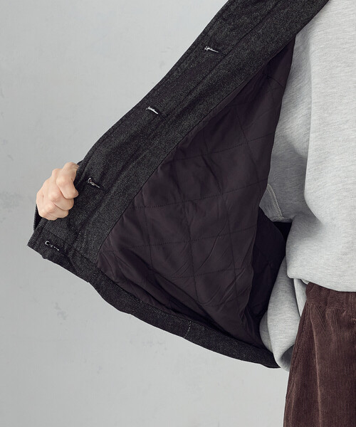 ONIGIRI（オニギリ）の「衿コーデュロイ デニムブルゾン / セットアップ対応（ブルゾン・レディース・ブラウン/ベージュ・FREE）」の21枚目の写真