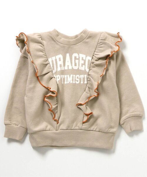 BREEZE（ブリーズ）の「【WEB限定/ジュニア対応】フリルトレーナー（スウェット・キッズ・ピンク/グレー/サックスブルー/アイボリー・140/130/120/110/90/100）」の10枚目の写真