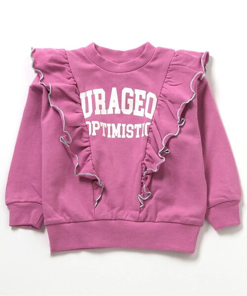 BREEZE（ブリーズ）の「【WEB限定/ジュニア対応】フリルトレーナー（スウェット・キッズ・ピンク/グレー/サックスブルー/アイボリー・140/130/120/110/90/100）」の11枚目の写真