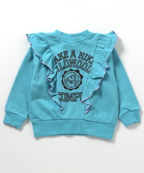 BREEZE（ブリーズ）の「【WEB限定/ジュニア対応】フリルトレーナー（スウェット・キッズ・ピンク/グレー/サックスブルー/アイボリー・140/130/120/110/90/100）」の12枚目の写真