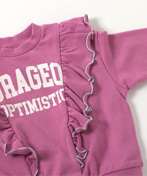 BREEZE（ブリーズ）の「【WEB限定/ジュニア対応】フリルトレーナー（スウェット・キッズ・ピンク/グレー/サックスブルー/アイボリー・140/130/120/110/90/100）」の15枚目の写真