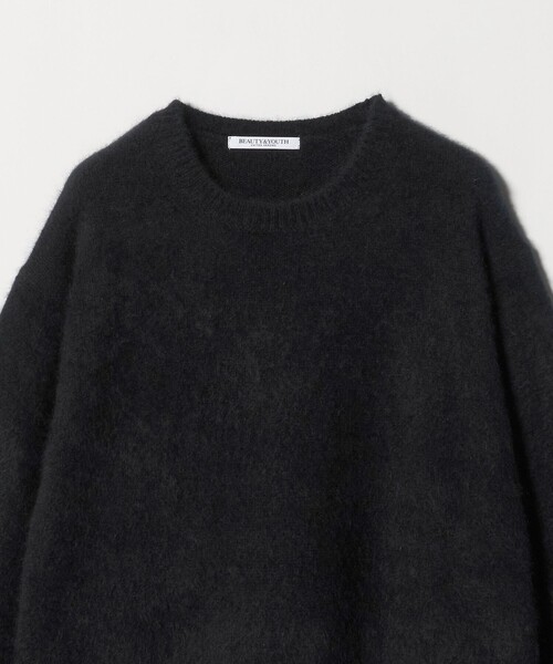 セール】フォックスカシミヤブレンド クルーネックニットプルオーバー