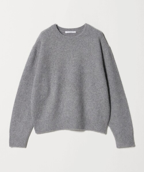 UNITED ARROWS フォックス カシミヤ クルーネックニット　グレー フォックスカシミヤ クルーネック ニット（ニット/セーター）｜UNITED