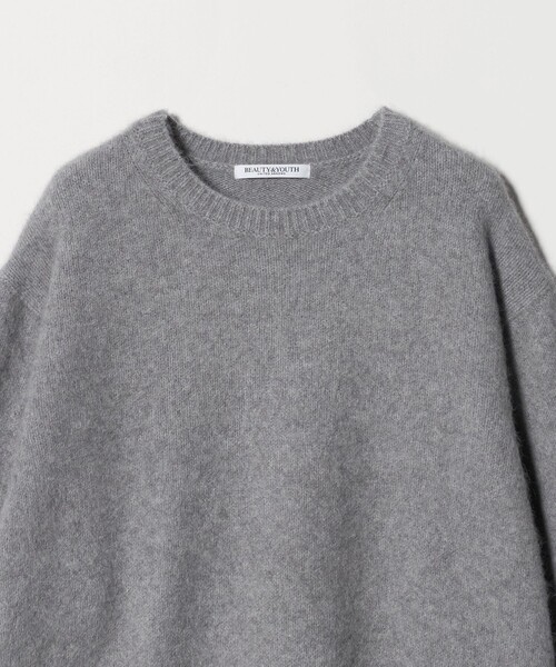 BEAUTY&YOUTH UNITED ARROWS（ビューティーアンドユースユナイテッドアローズ）の「フォックスカシミヤブレンド クルーネックニットプルオーバー（ニット/セーター・レディース・ダークブラウン/ライトグレー/ブラック・FREE）」の10枚目の写真