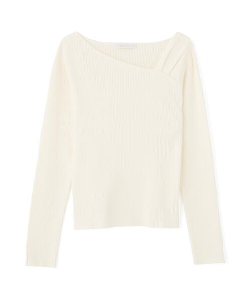 PROPORTION BODY DRESSING(プロポーションボディドレッシング)の「<ウォッシャブル>アシメネックリブニット / 1215270109(ニット/セーター・レディース・ブラック/レッド/ホワイト系その他/イエロー・FREE)」の13枚目の写真