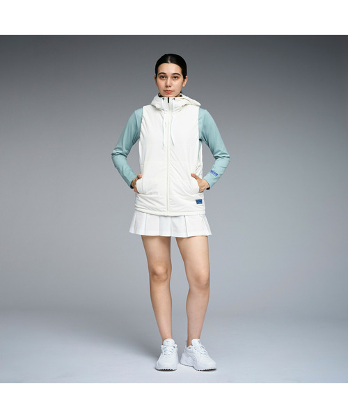 PUMA（プーマ）の「PUMA プーマ ウィメンズ ゴルフ FOG パデッド ベスト（ブルゾン・レディース・ダークグリーン/オフホワイト・SMALL/MEDIUM/LARGE/X-LARGE）」の4枚目の写真