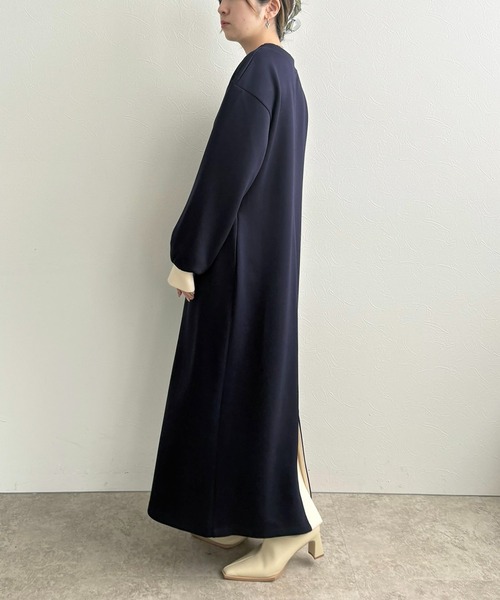 LHELBIE（レルビエ）の「ダブルコードワンピース（ワンピース・レディース・ネイビー/アイボリー/ブラック・M）」の12枚目の写真