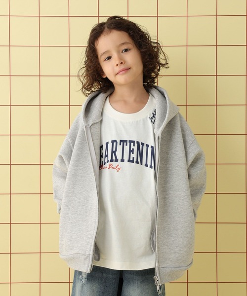 LEPSIM（レプシィム）の「【KIDS】パフエアZIPアップパーカー　587645（パーカー・キッズ・ネイビー/グレー・130/140/120）」の2枚目の写真