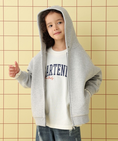 LEPSIM（レプシィム）の「【KIDS】パフエアZIPアップパーカー　587645（パーカー・キッズ・ネイビー/グレー・130/140/120）」の5枚目の写真