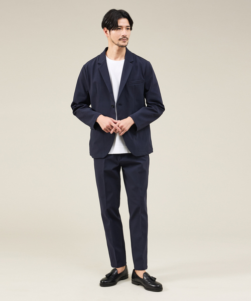 ABAHOUSE GRAY（アバハウスグレイ）の「【SMART CLOSET / WEB限定】ハイゲージ ポンチ セットアップ/スーツ ジャケット&スラックス（セットアップ・メンズ・モカ/ネイビー/ブラック・48/46/44/50）」の3枚目の写真