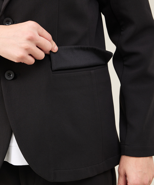 ABAHOUSE GRAY（アバハウスグレイ）の「【SMART CLOSET / WEB限定】ハイゲージ ポンチ セットアップ/スーツ ジャケット&スラックス（セットアップ・メンズ・モカ/ネイビー/ブラック・48/46/44/50）」の12枚目の写真
