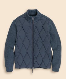 BROOKS BROTHERS（ブルックスブラザーズ）の「ストレッチナイロン／コットンブレンド　ニット×キルティング　ダウンジャケット（ダウンジャケット/コート）」