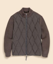 BROOKS BROTHERS（ブルックスブラザーズ）の「ストレッチナイロン／コットンブレンド　ニット×キルティング　ダウンジャケット（ダウンジャケット/コート）」