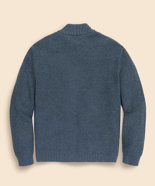 BROOKS BROTHERS(ブルックスブラザーズ)の「ストレッチナイロン/コットンブレンド ニット×キルティング ダウンジャケット(ダウンジャケット/コート・メンズ・ネイビー/ブラウン・LARGE/MEDIUM/SMALL)」の8枚目の写真